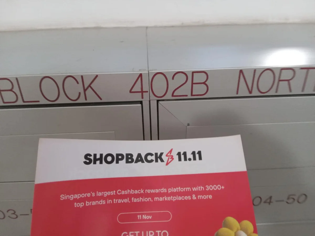 ShopBack promotion at HDB letterboxes